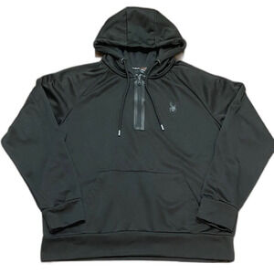 Spyder Black Pullover Fleece Lined Hoodie